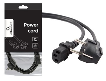 KABEL PRZEWÓD ZASILĄJACY DO KOMPUTERA MONITORA PROJEKTORA TV DRUKARKI 3m