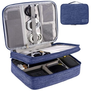 TORBA ETUI POKROWIEC ORGANIZER na APARAT Kable KARTY Pamięci SDHC CF - DUŻY