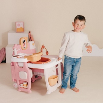 Kącik opiekunki do pielęgnacji Lalek 42 cm Kołyska Baby Nurse Domek Smoby