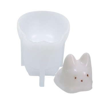 3D kot foremka na świecę silikonowa DIY mus ciasto budyń z galaretką forma