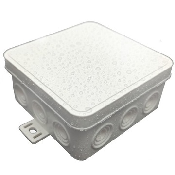 PUSZKA NATYNKOWA HERMETYCZNA 85X85X41 BIAŁA IP54