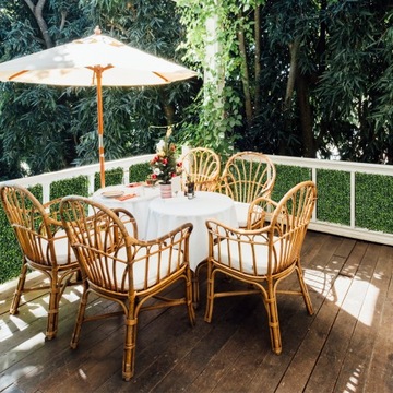 x4 Zielona Ściana Mata Panel Sztuczny Żywopłot Bluszcz Osłona na Balkon