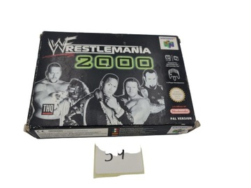 NINTENDO 64 WRESTLEMANIA 2000 KARTON BOX PAL VERSI