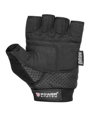 POWER-SYSTEM перчатки для бодибилдинга Power Plus черные S
