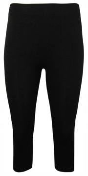 LEGGINSY 3/4 DAMSKIE RYBACZKI MODAL czarne M/L