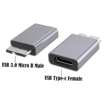 Micro B USB C 3.0 męski na typ C Adapter żeński ty