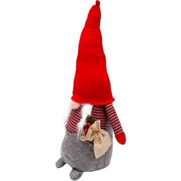 РОЖДЕСТВЕНСКОЕ УКРАШЕНИЕ MRS. CLAUS THE ELFINY 50 СМ С МЕШОЧКОМ И ЯГОДАМИ РЯБИНЫ.