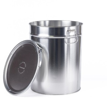 Wiadro metalowe 35L z obręczą zaciskową paleta 81 szt.