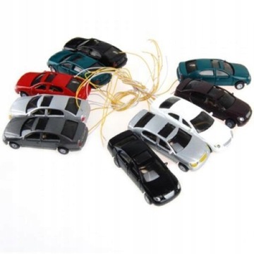 20x10Pcs 1:100 HO Gauge Miniature Car Model 20 Pcs