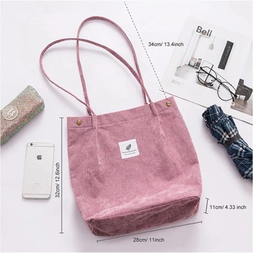 Fashion Corduroy Women Shoulder Bags Outdoor Party