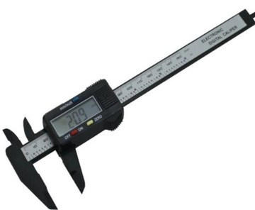 Suwmiarka elektroniczna metalowa, czarna