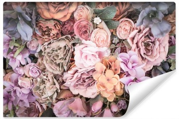 Fototapeta Bukiet KWIATÓW Róże Peonie 3D 450x300