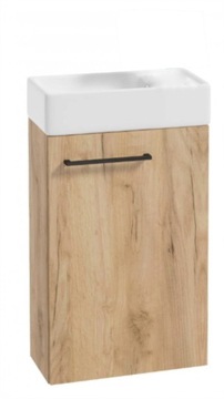 Szafka łazienkowa wisząca z umywalką 40 cm DĄB CRAFT