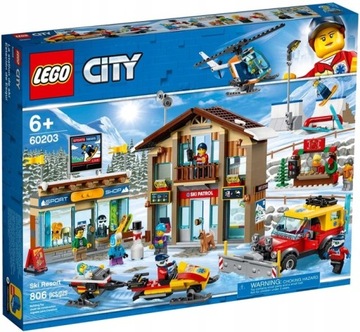 LEGO CITY 60203 Kurort narciarski KLOCKI
