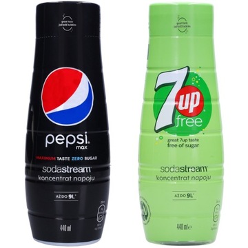 Syrop koncentrat do saturatora sok SodaStream 7up free pepsi cola max 440ml