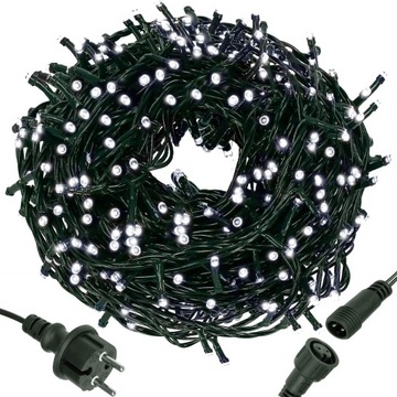 GRUBE LAMPKI ŚWIĄTECZNE CHOINKĘ 300LED ZEWNĘTRZNE