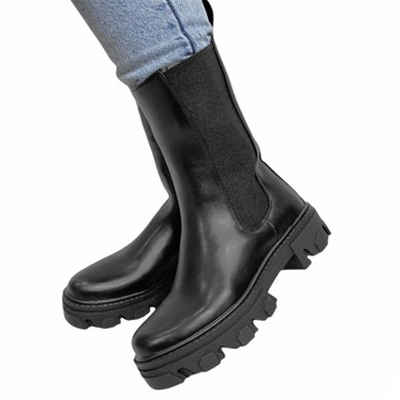 TRAPPER BOOTS ROSS SNEAKERS 39 черных рабочих