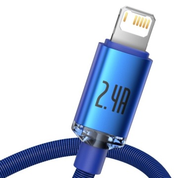 Кабель Baseus USB Lightning Cable 2,4А, 1,2м, синий.
