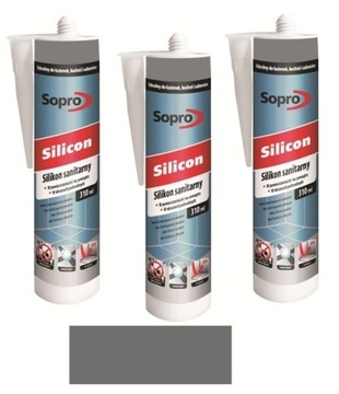 SOPRO SILIKON SANITARNY 030/310 ML BAZALT 64