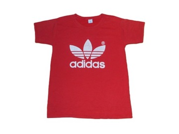 ADIDAS USA S RETRO VINTAGE T-SHIRT BAWEŁNA DUŻE LOGO MEGA UNIKA ORYGINAŁ