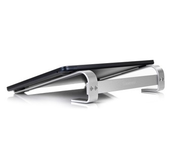 Подставка для ноутбука Spacetronik, серебро, наклон 17 градусов, организация