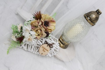 Головной убор для кладбища Букет цветов HEART для мемориала на могиле