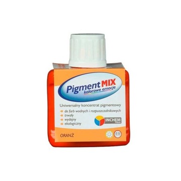 Farba akrylowa PIGMENT Inchem 0,08 l ORANŻ BARWNIK POMARAŃCZOWY