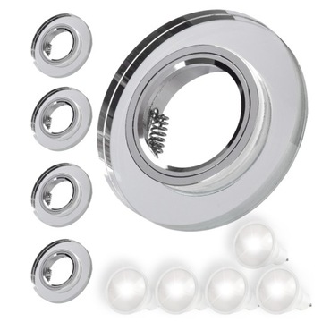 5x OCZKO SUFITOWE LED OPRAWKA + ŻARÓWKA GU10