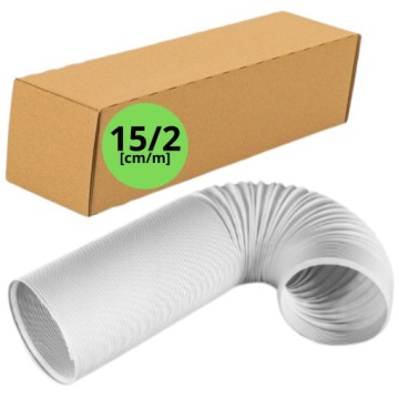 RURA DO KLIMATYZATORA PRZENOŚNEGO BIAŁA wąż * średnica 15cm * długość 2m *
