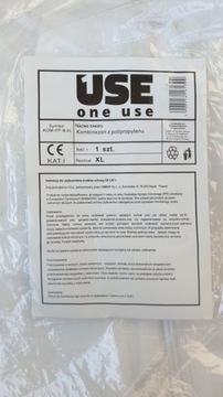 Kombinezon ochronny biały jednorazowy osłonowy WE