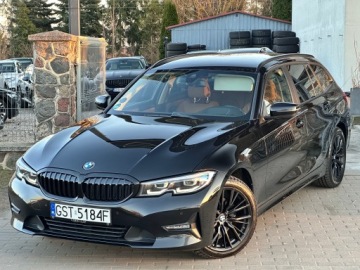 BMW Seria 3 G20-G21 Touring 2.0 320d 190KM 2021 BMW 3er G21 190 KM Automat SportLine Shadow Line / Virtual / BEZWYPADKOWY, zdjęcie 24