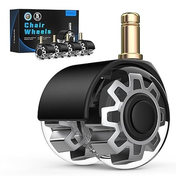 41. Wewill kółka do fotela 5 szt. 50 MM PODWÓJNE KOŁO TRZPIEŃ 10 MM X 22 MM