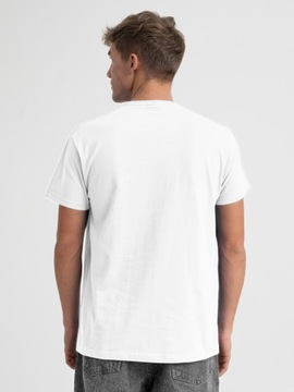 T-SHIRT MĘSKI BASIC Koszulka Z Krótkim Rękawem Męska Biała BEZ Logo 2XL