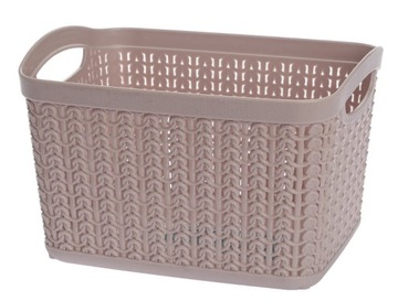 Koszyk pojemnik organizer WILLOW 3,3 l różowy ażur