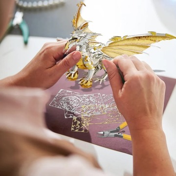 Piececool 3D металлические пазлы Glorystrom Dragon в сборе, наборы моделей головоломки