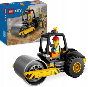 LEGO City Walec budowlany zestaw 60401 klocki pojazd na prezent auto 5+