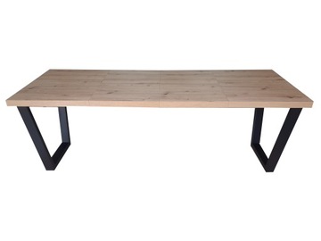 LOFT Раздвижной стол 120-220x80 Металлические трапециевидные ножки