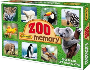 Gra EDUKACYJNA dla Dzieci Memory ZOO MEMO Pamięć