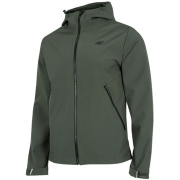 L Kurtka męska 4F softshell oliwkowa H4Z22 SFM001