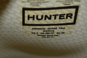 Hunter Original Gloss Tall / Oryginalne Kalosze 38