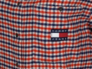 TOMMY JEANS koszula damska flanelowa, kratka, M