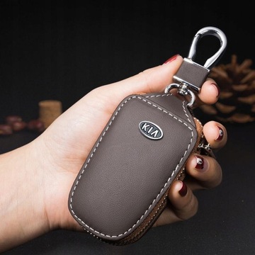 Кожаный ключник для KIA.