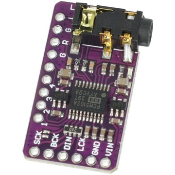 Moduł dekodera DAC PCM5102A I2S Konwerter Odtwarzanie Dźwięku Na Arduino