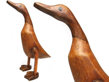 Rzeźba KACZKA z Drewna Egzotycznego 24cm