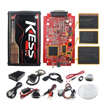 PROGRAMATOR INTERFEJS KESS V2.80 ECU 5.017 CZERWONY UE