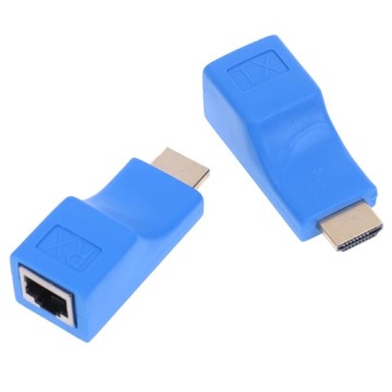 EXTENDER KONWERTER HDMI na LAN PRZEDŁUŻACZ PO SKRĘTCE RJ45 CAT 5E/6 30M