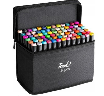 АЛКОГОЛЬНЫЕ МАРКЕРЫ 80 ШТ. TRIPS TRIPS МАРКЕРЫ ДВУХСТОРОННИЕ + СУМКА