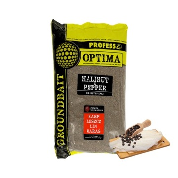 PROFESS Zanęta Optima - Halibut Pieprz 1kg