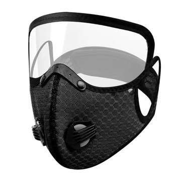 Cycling Riding Face Face Adult Goggles Anti Pollution Anti Haze Dust Black