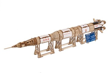 Puzzle 3D UGEARS NASA Saturn V Model Drewniany Kreatywny Model do składania